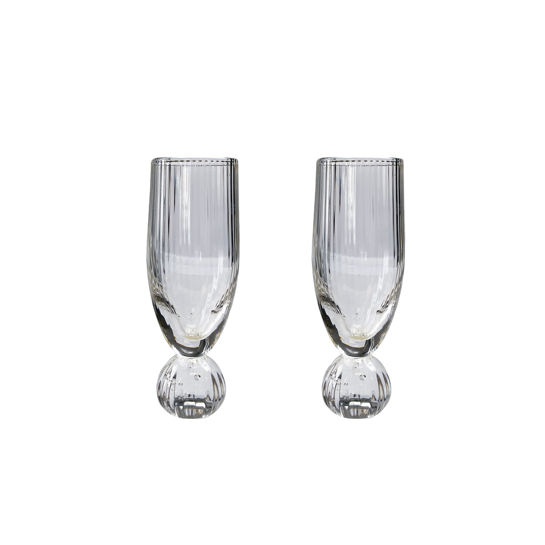 Mini Ribbed Crystal Shot Glass | 3.6