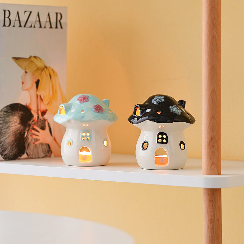 Adorable Mushroom - Shaped Ceramic Ornaments: Light Up Life with Cuteness 🍄