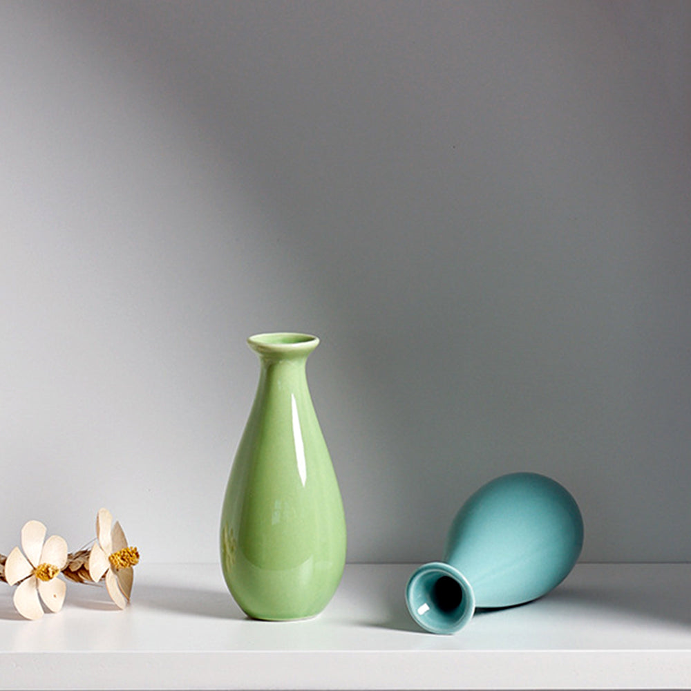 Colorful Drop - Shaped Ceramic Vases: Refresh Your Home's Charm 💦