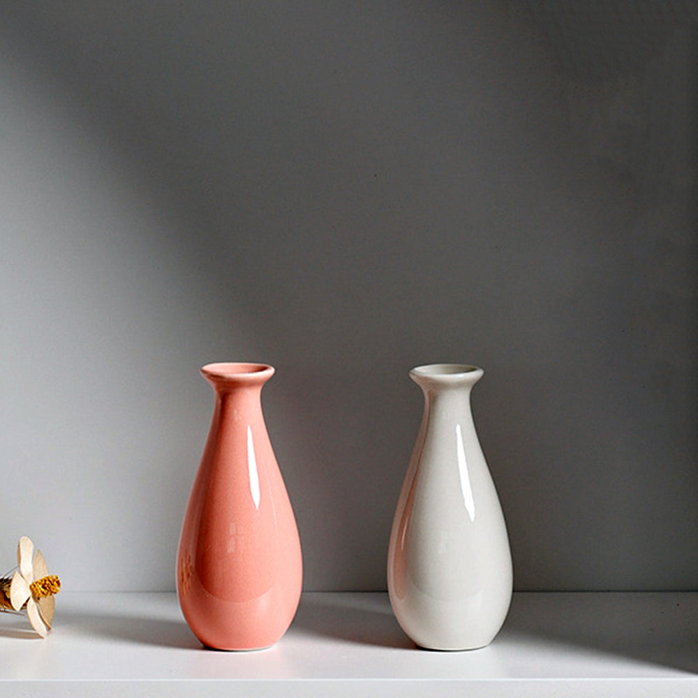 Colorful Drop - Shaped Ceramic Vases: Refresh Your Home's Charm 💦
