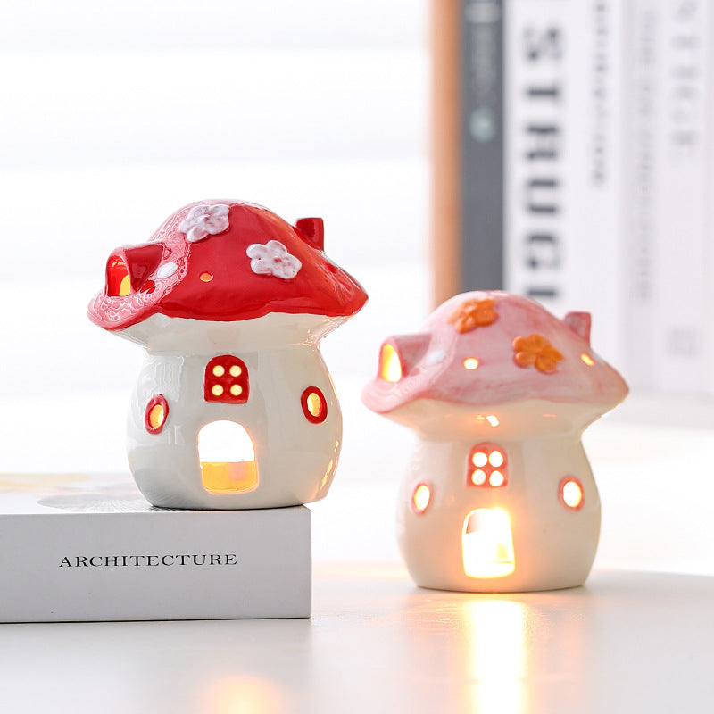 Adorable Mushroom - Shaped Ceramic Ornaments: Light Up Life with Cuteness 🍄