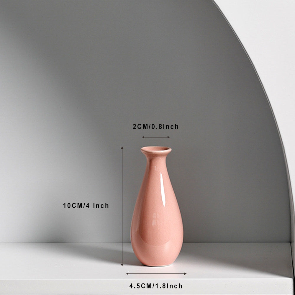 Colorful Drop - Shaped Ceramic Vases: Refresh Your Home's Charm 💦